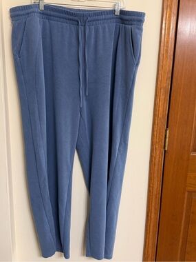 Maurices Slate Blue Drawstring Wide Leg